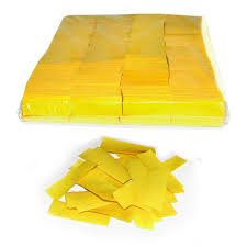 Stage Effects confetti 55 x 17 mm bulkbag 1kg Yellow - Klik op de afbeelding om het venster te sluiten